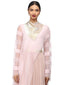 Stardust Foil Print Anarkali Set- Blush