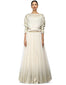 Stardust Foil Print Lehenga- Ivory