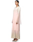 Crinkled Net Long Kurta with Dhoti Pants