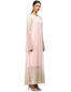 Crinkled Net Long Kurta with Dhoti Pants