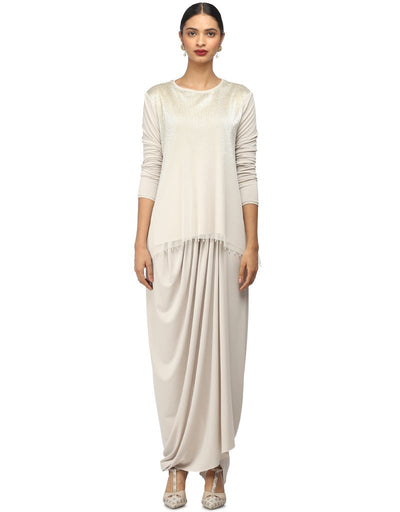 Draped Top- Ivory