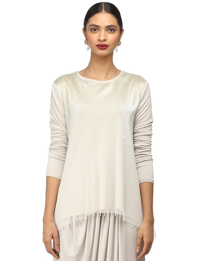 Draped Top- Ivory