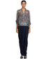 Wrap Style Draped Skirt- Navy