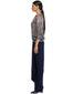 Wrap Style Draped Skirt- Navy