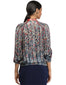 Wrap Style Draped Skirt- Navy