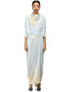 Draped T-Shirt with Batwing Sleeves- Ice Blue