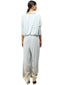 Draped T-Shirt with Batwing Sleeves- Ice Blue