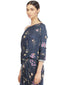 Georgette Draped Dress- Navy