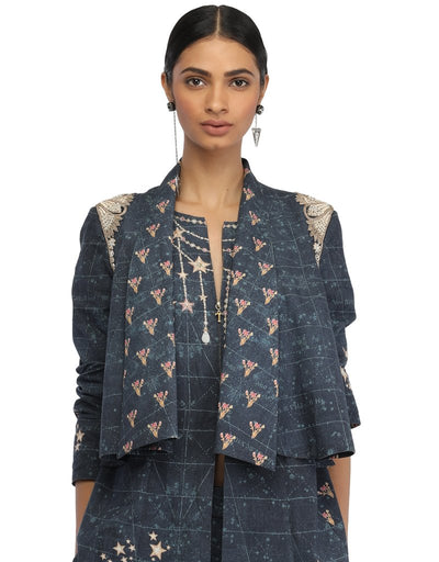 Long Jacket- Navy