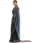 Galaxy Print Saree- Blue