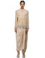 Printed Dhoti Pants- Antique Beige