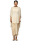 Silk Dhoti Pants- Antique beige